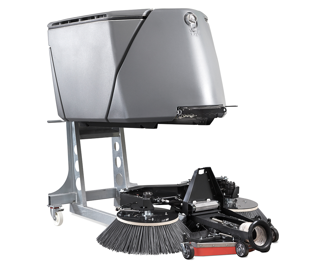 Suction sweeper (poly-/steel brushes)